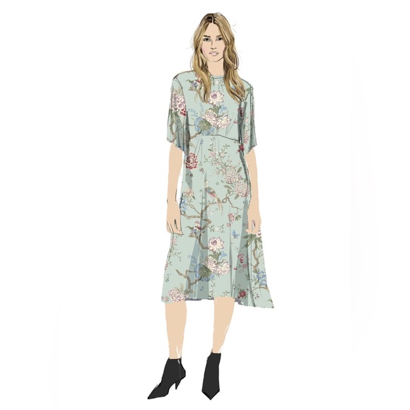 GP & J Baker X H&M floral print midi Dress 🌸 - Picture 4 of 14